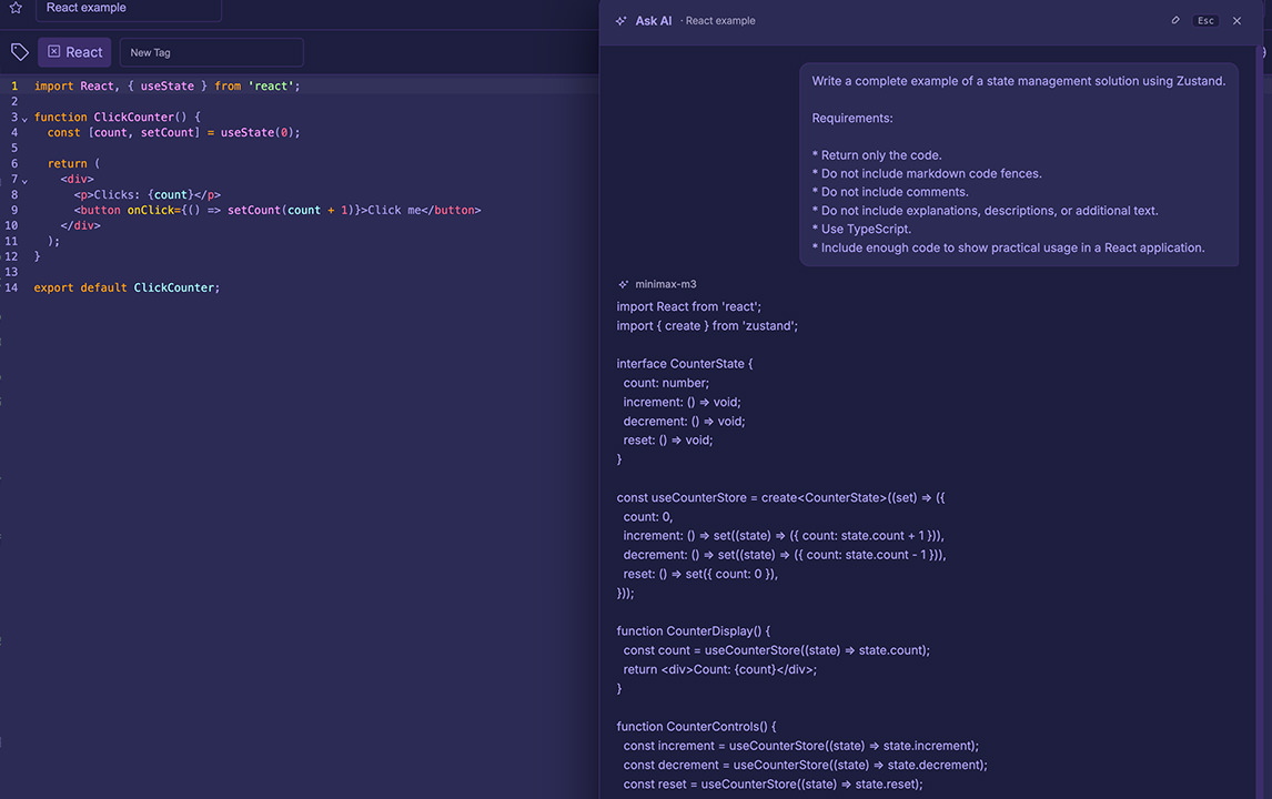 Code that finishes itself